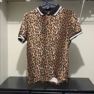Leopard Print Polo